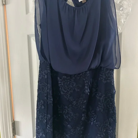 Calvin Klein Navy Blue wedding Guest dress - Picture 2 of 3